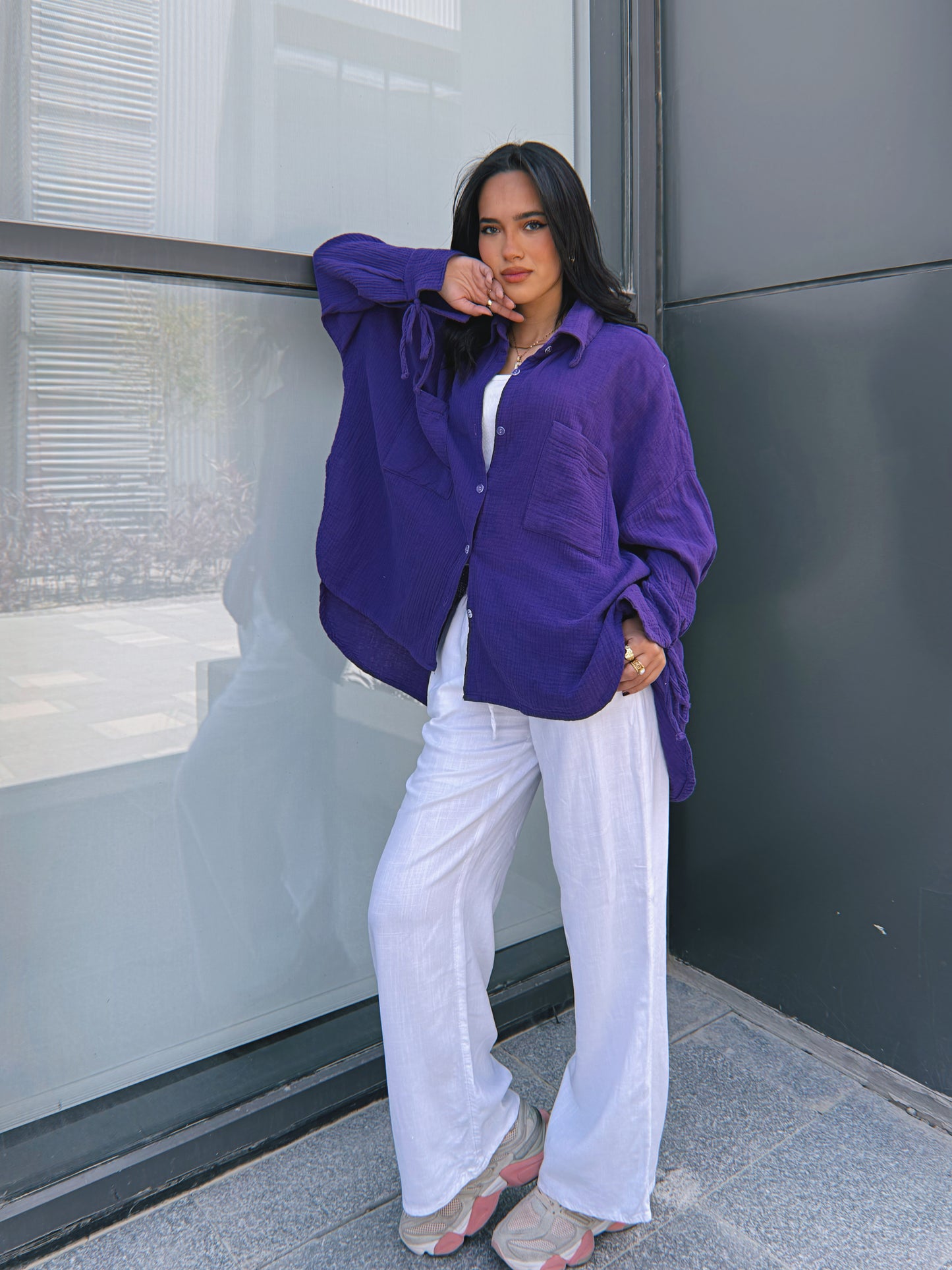 Blooming Shirt - Violet