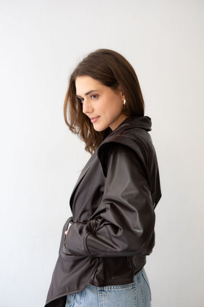 Bold As Love Leather Jacket - Brown