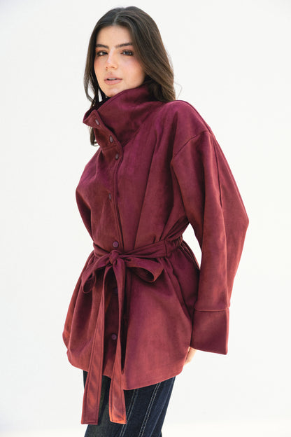 Comfort Zone Jacket - Burgundy