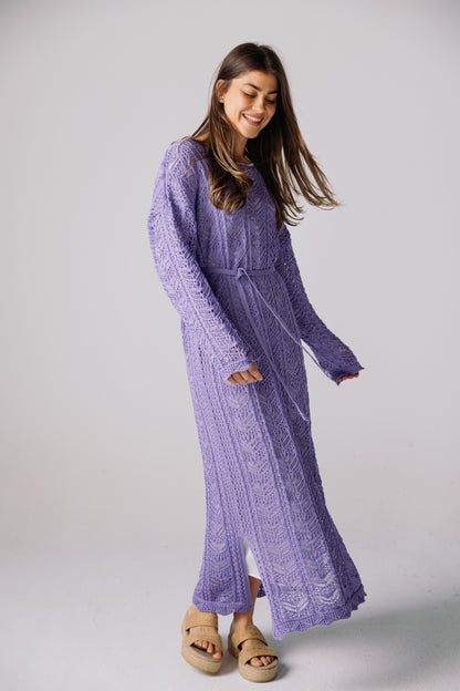 Sea Soul Knit Dress - Lilac
