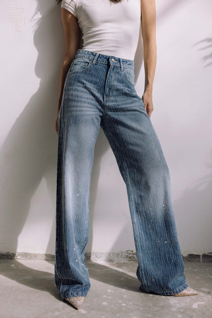 Showstopper Denim Pants - Washed Blue