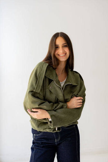 Velvet Storm Jacket - Olive