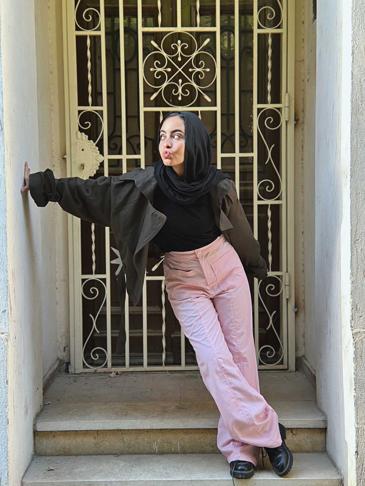 Corduroy Pants - Powder Pink