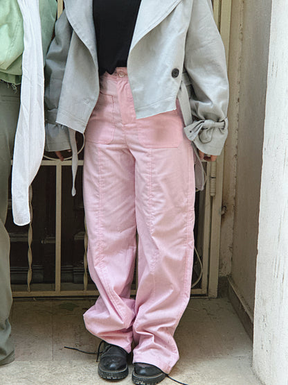 Corduroy Pants - Powder Pink