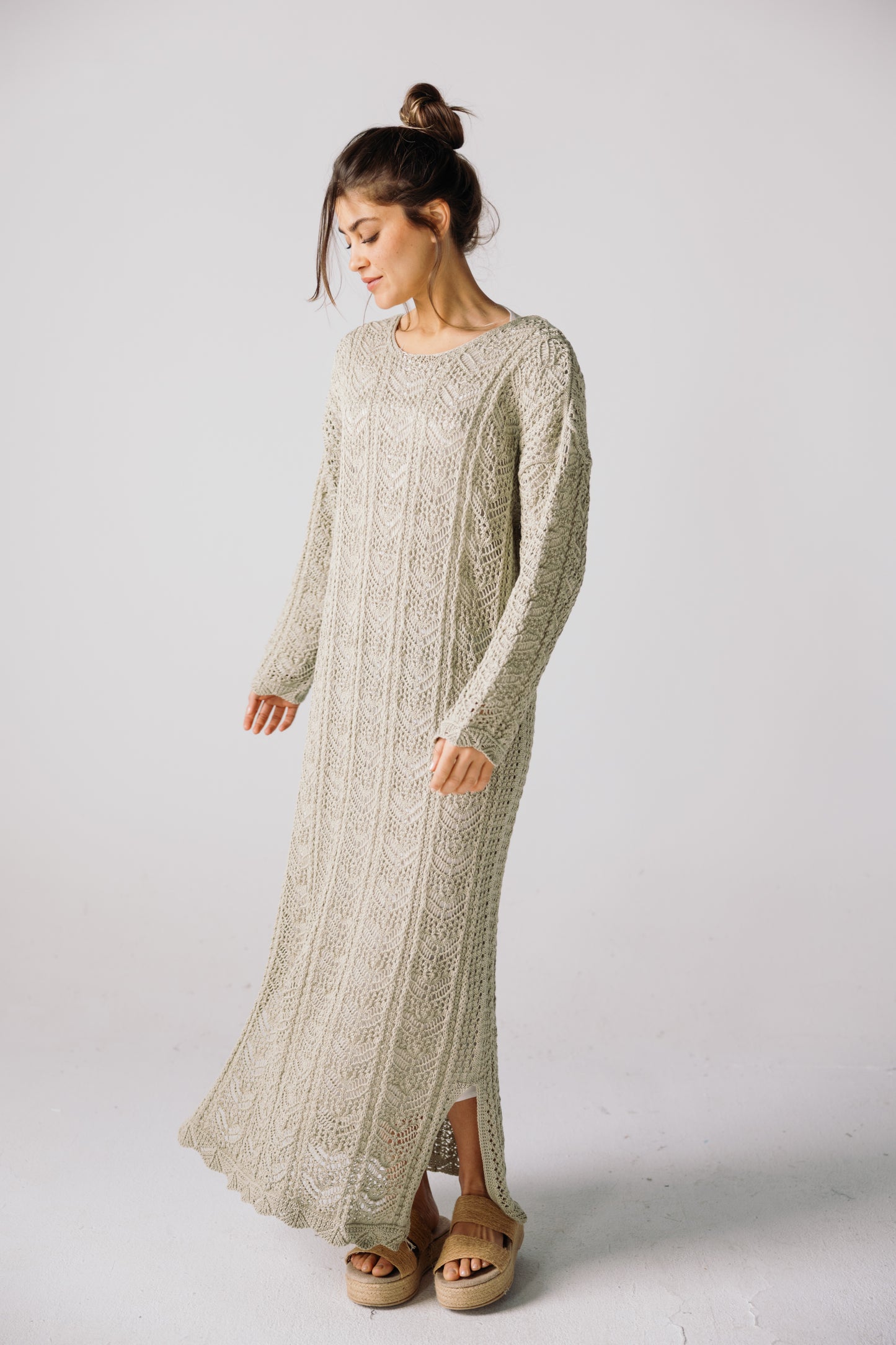 Sea Soul Knit Dress - Basil