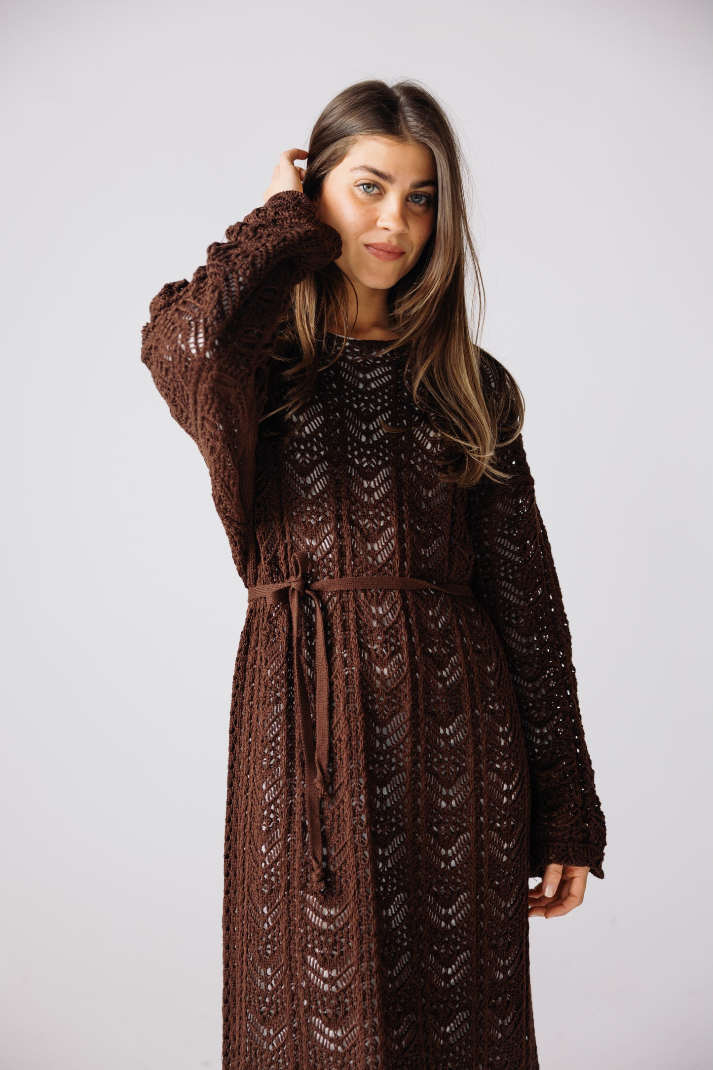 Sea Soul Knit Dress - Chocolate