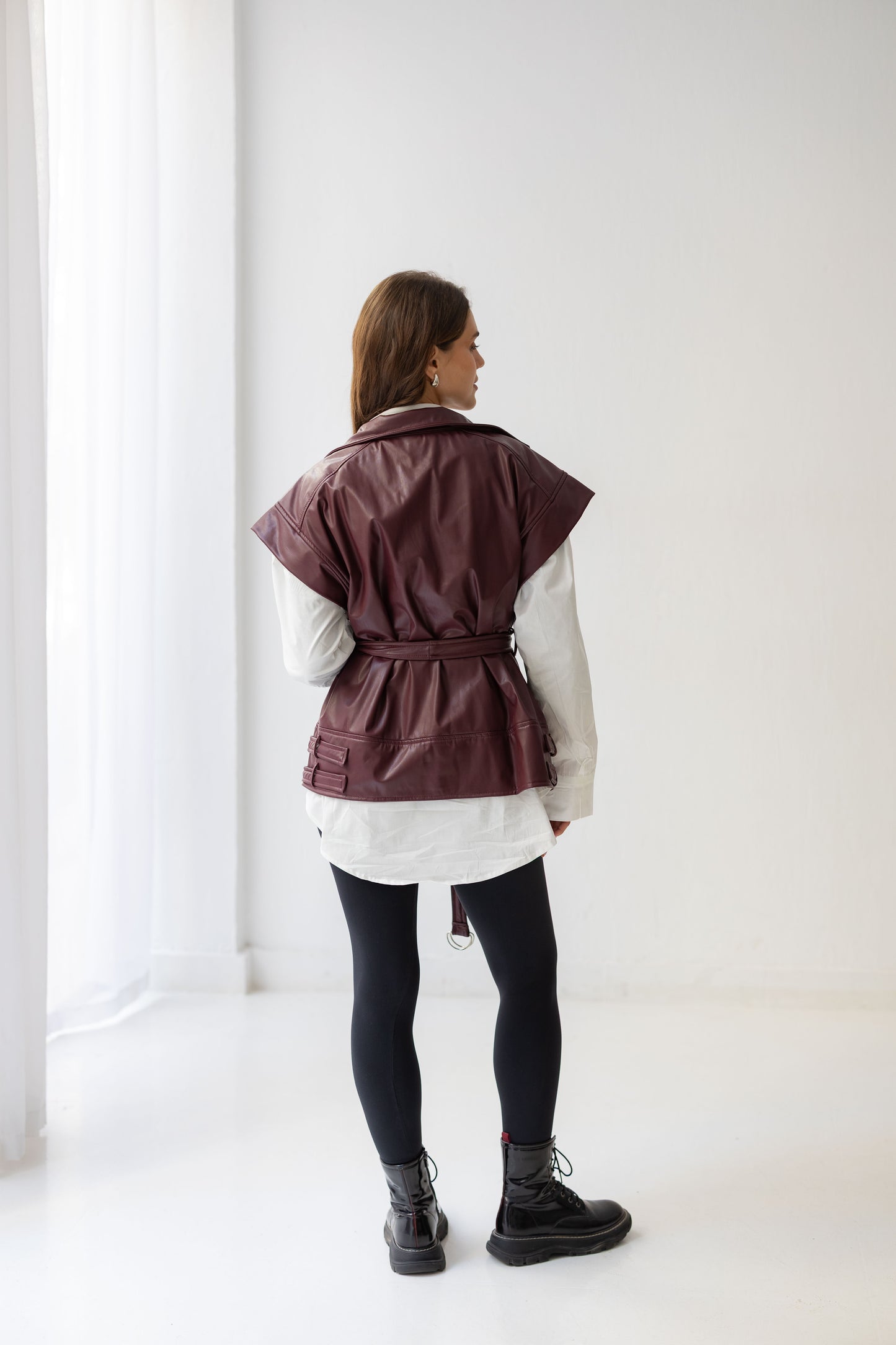 Statement Vest - Burgandy