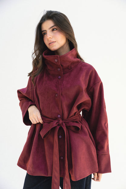 Comfort Zone Jacket - Burgundy