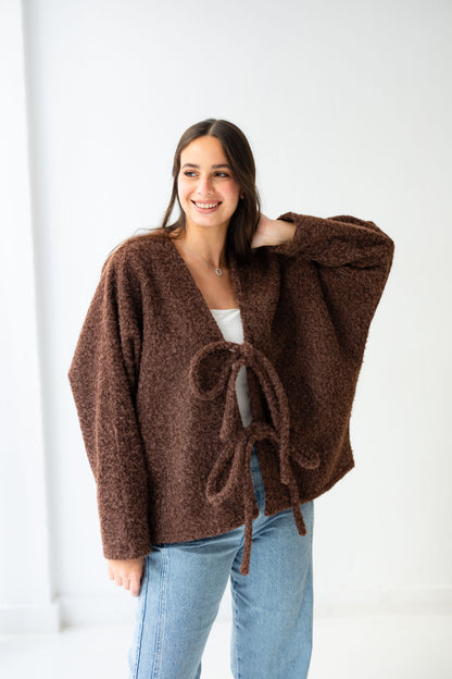 Dream Butterfly Top - Cocoa Brown