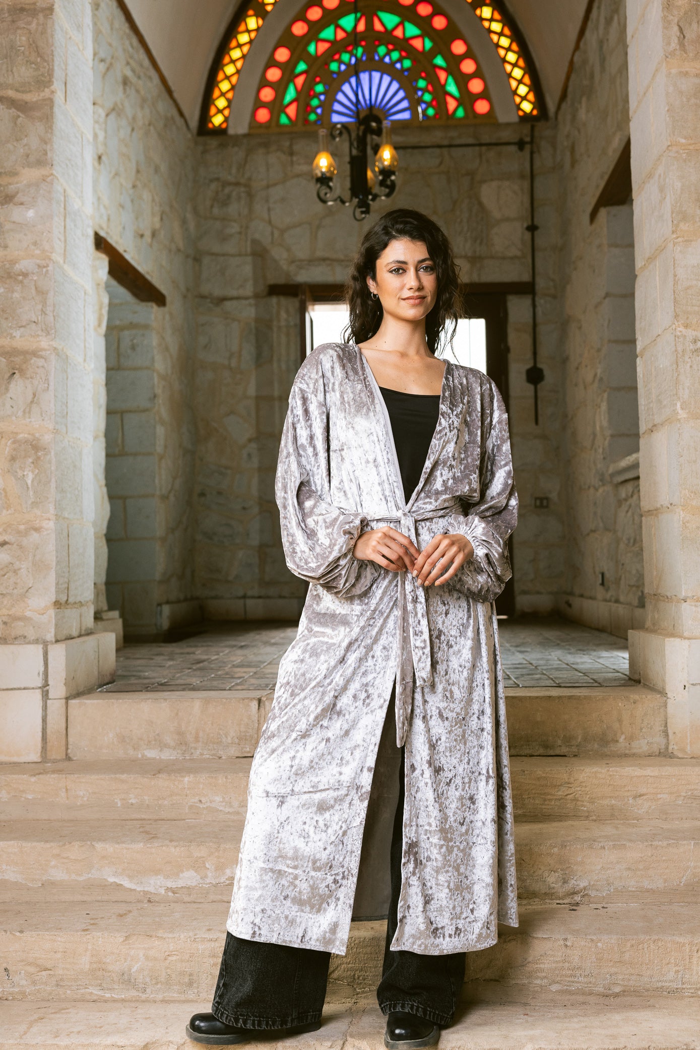 Moonfall Kimono - Silver