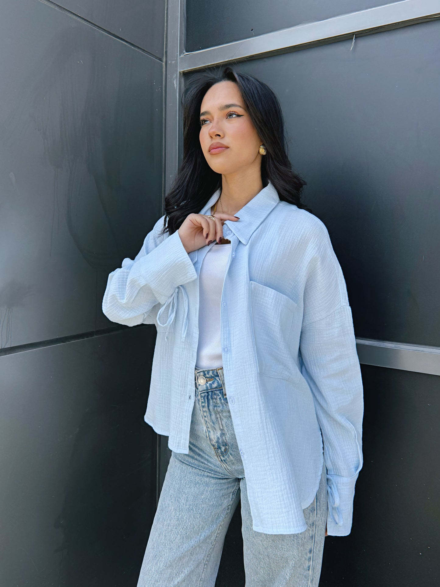 Blooming Shirt - Babyblue