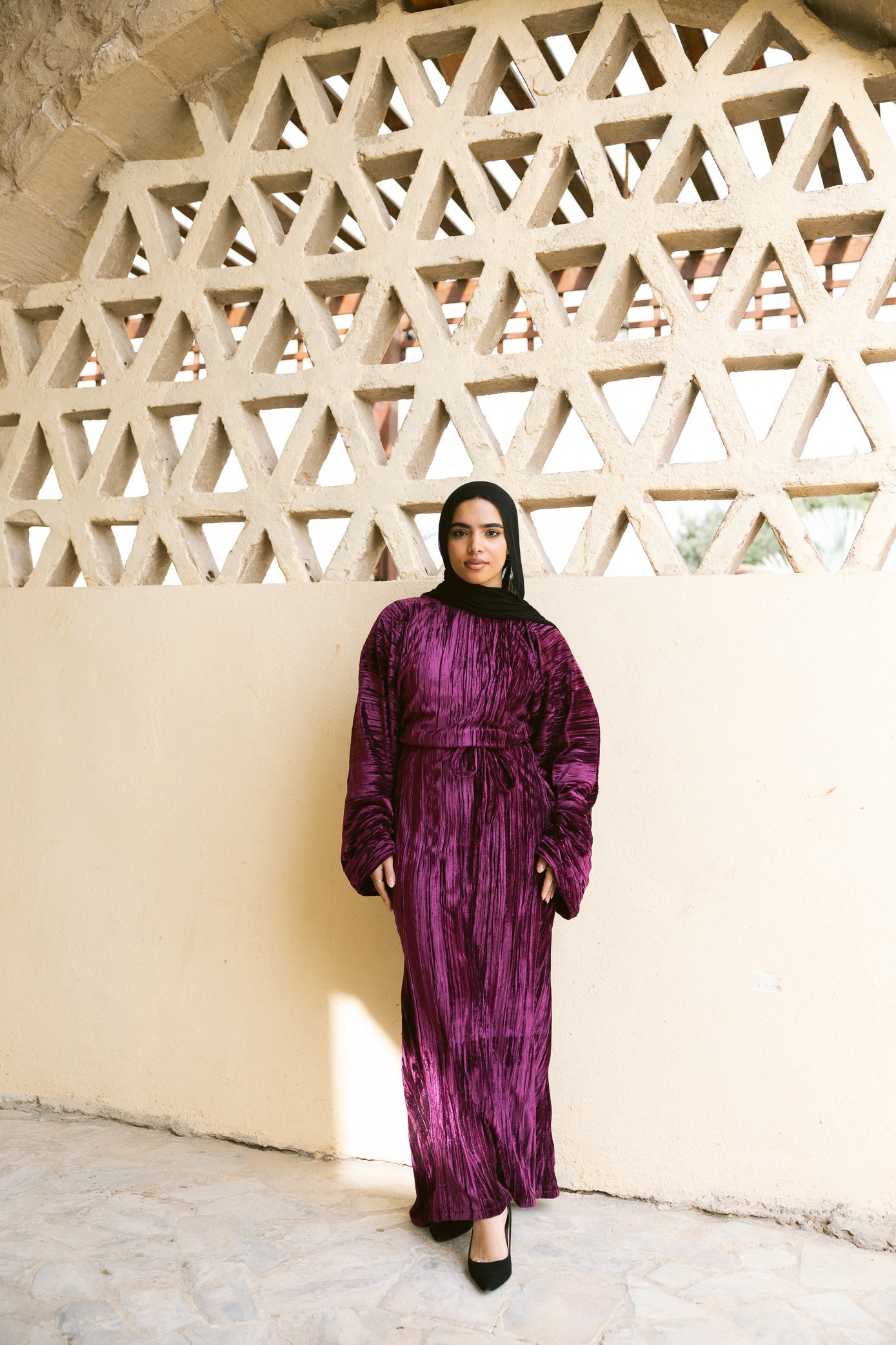 Butterfly Dress - Burgundy