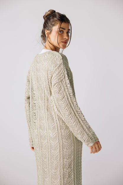 Sea Soul Knit Dress - Basil