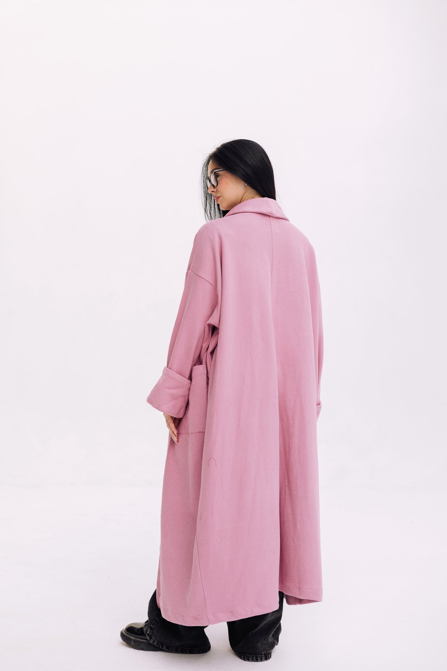 Cardigan Coat - Blush Pink