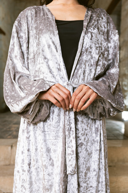 Moonfall Kimono - Silver