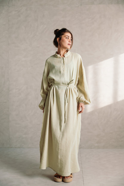 Rihan Dress - Basil