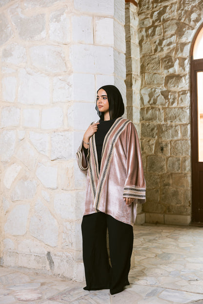 Qamar Kaftan - Dusty Blush