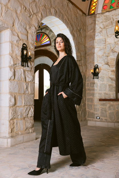 Sky Dust Kaftan - Black