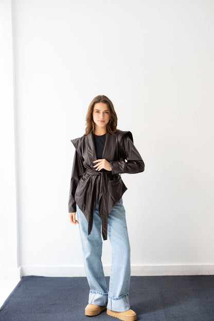 Bold As Love Leather Jacket - Brown