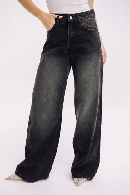 Elevated Belted Denim - Noir Black