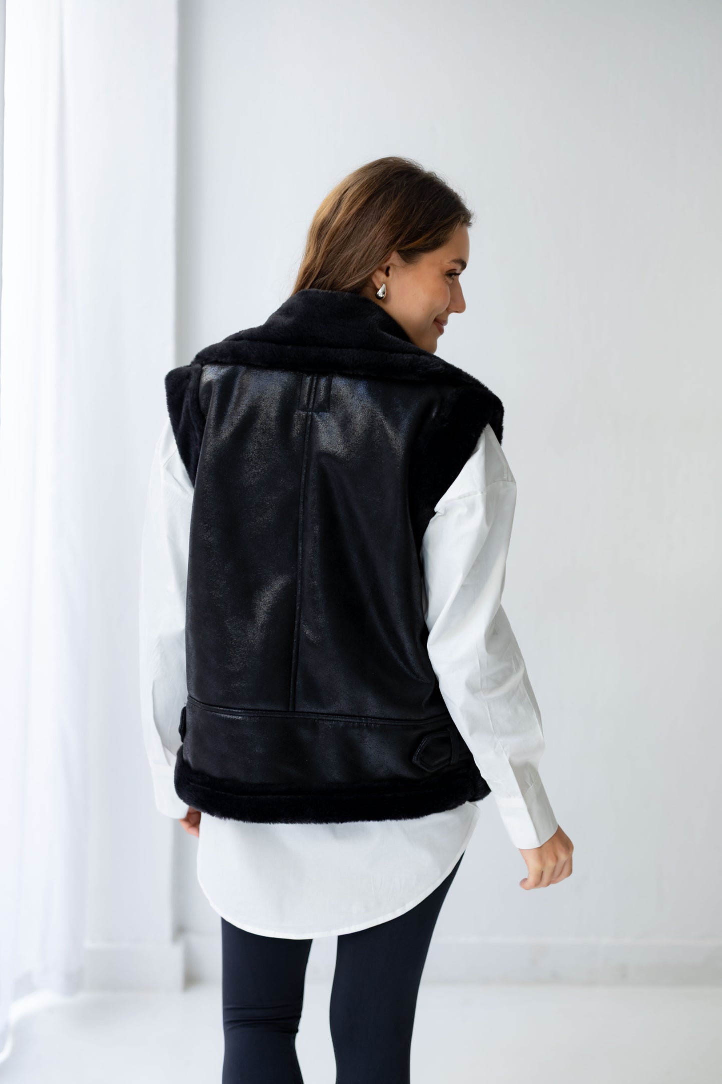 Winter Armor Leatherxfur Vest