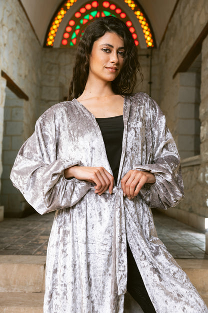 Moonfall Kimono - Silver