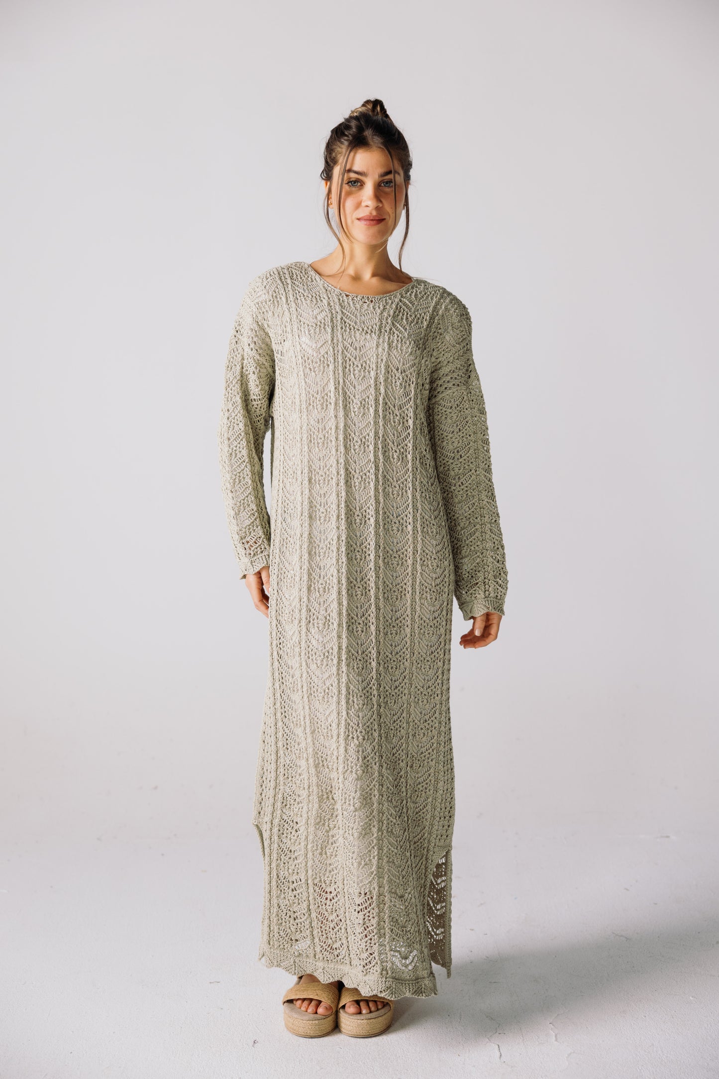 Sea Soul Knit Dress - Basil