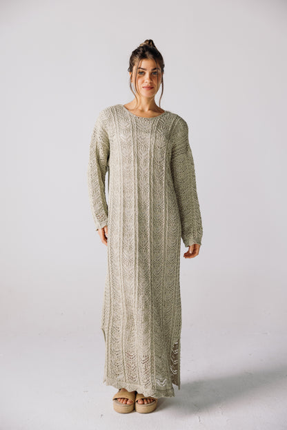 Sea Soul Knit Dress - Basil