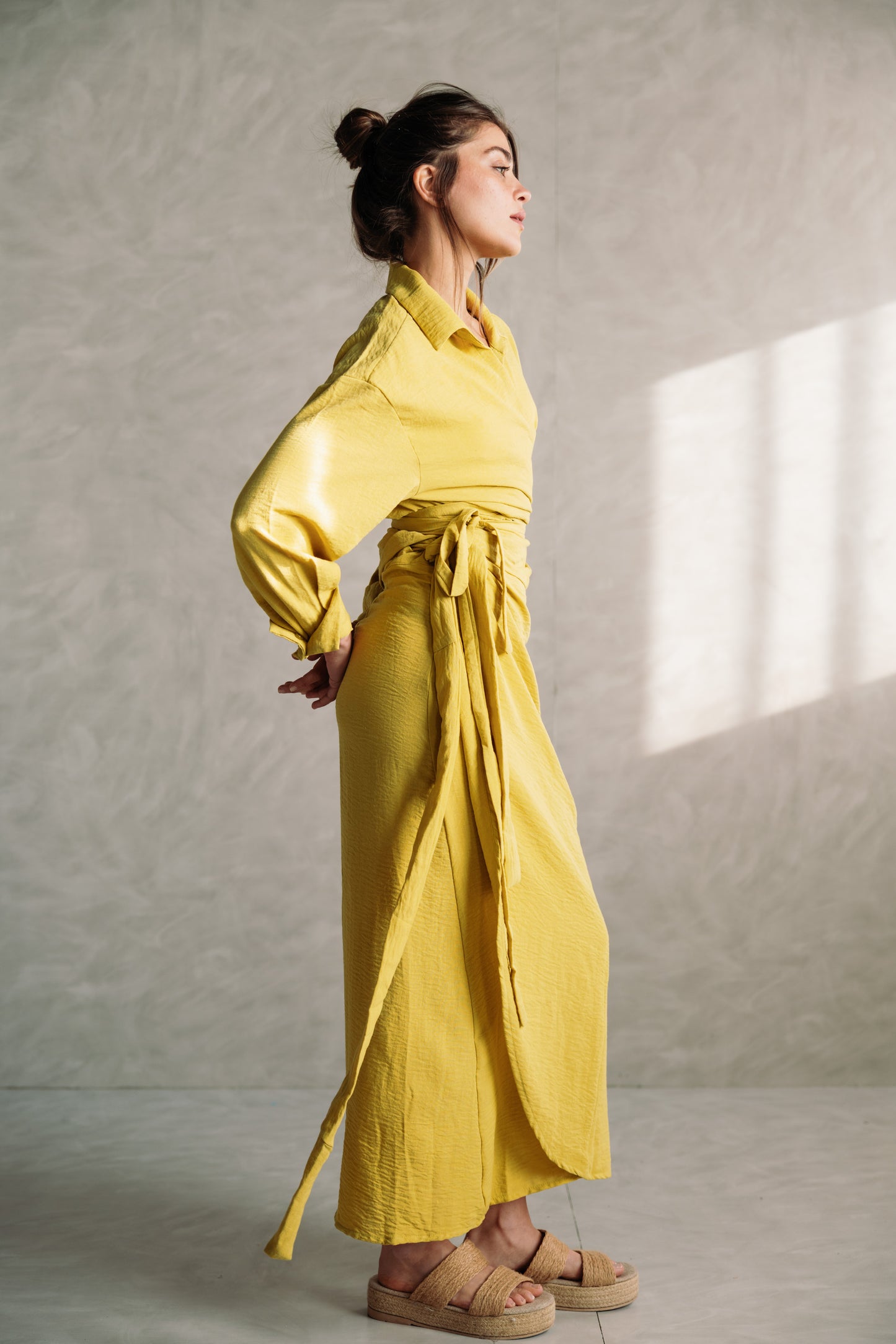 Linen Wrap Me Set - Lime