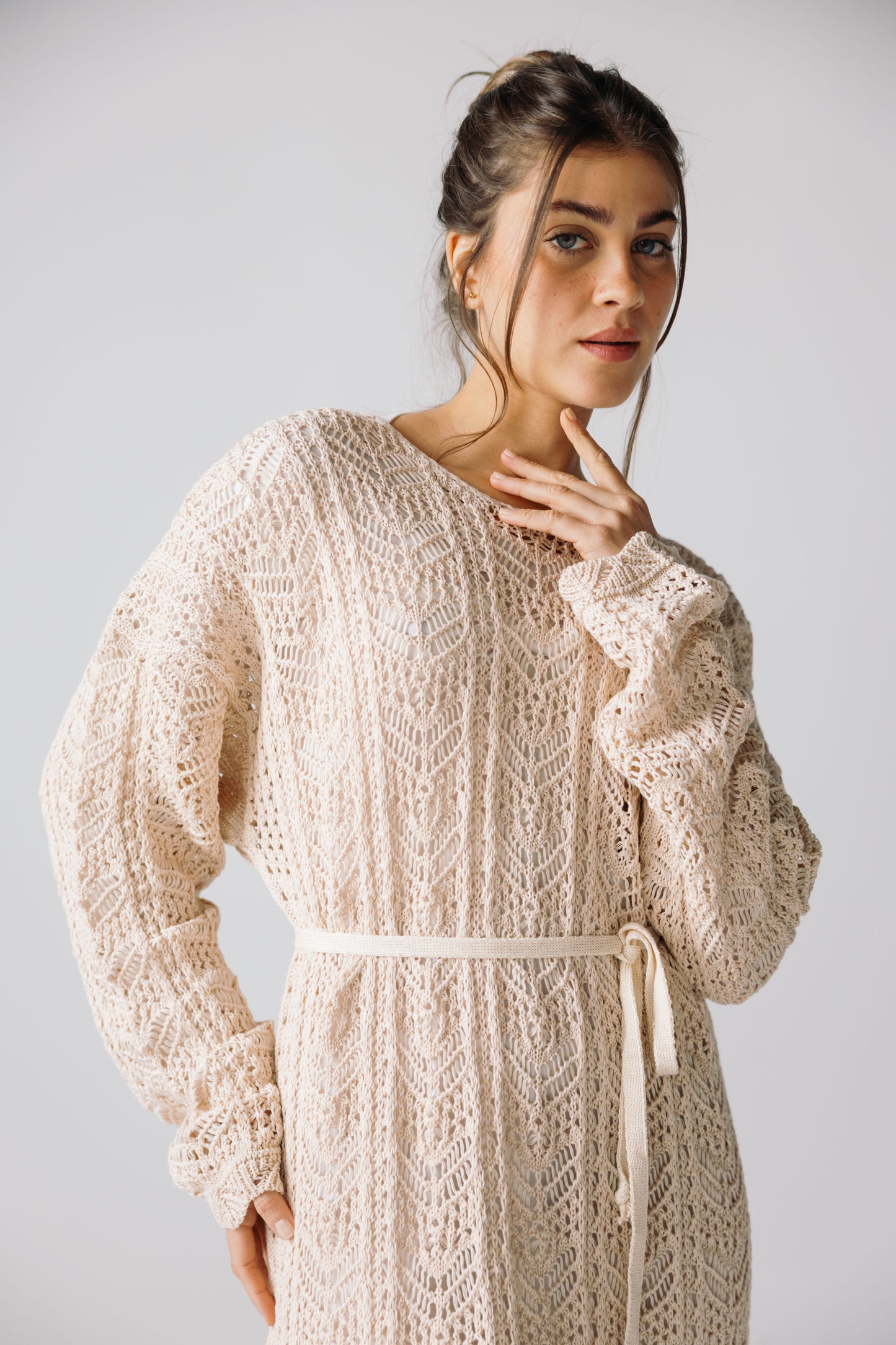 Sea Soul Knit Dress - Cream