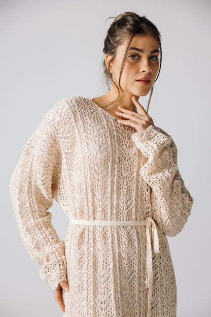 Sea Soul Knit Dress - Cream