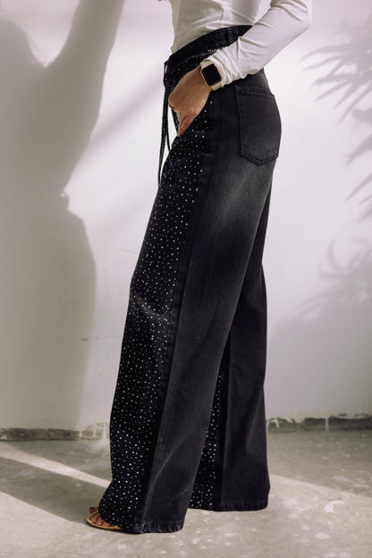 Midnight Spark Jeans - Noir Black