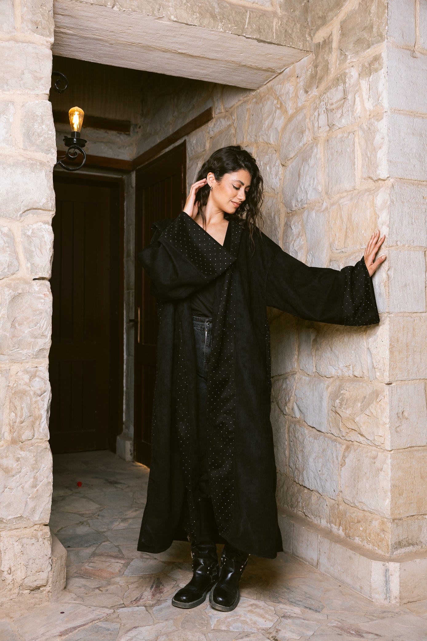 Sukoon Kaftan - Black