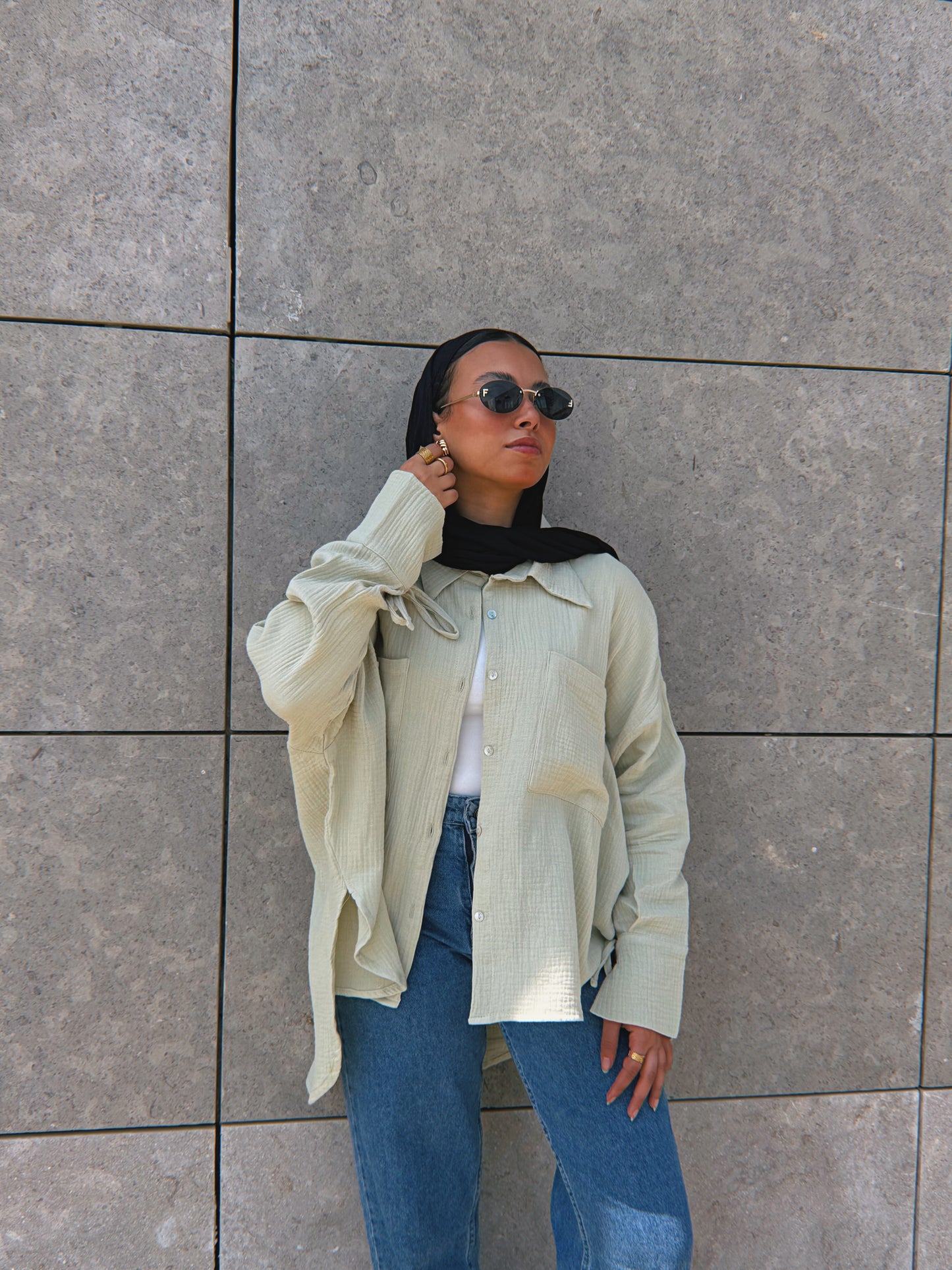 Blooming Shirt - Basil