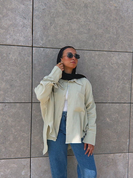 Blooming Shirt - Basil