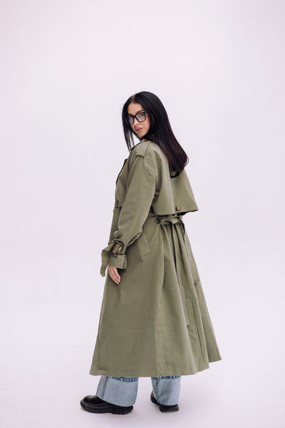 Trench Coat - Olive