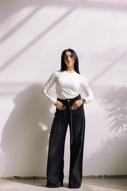 Midnight Spark Jeans - Noir Black