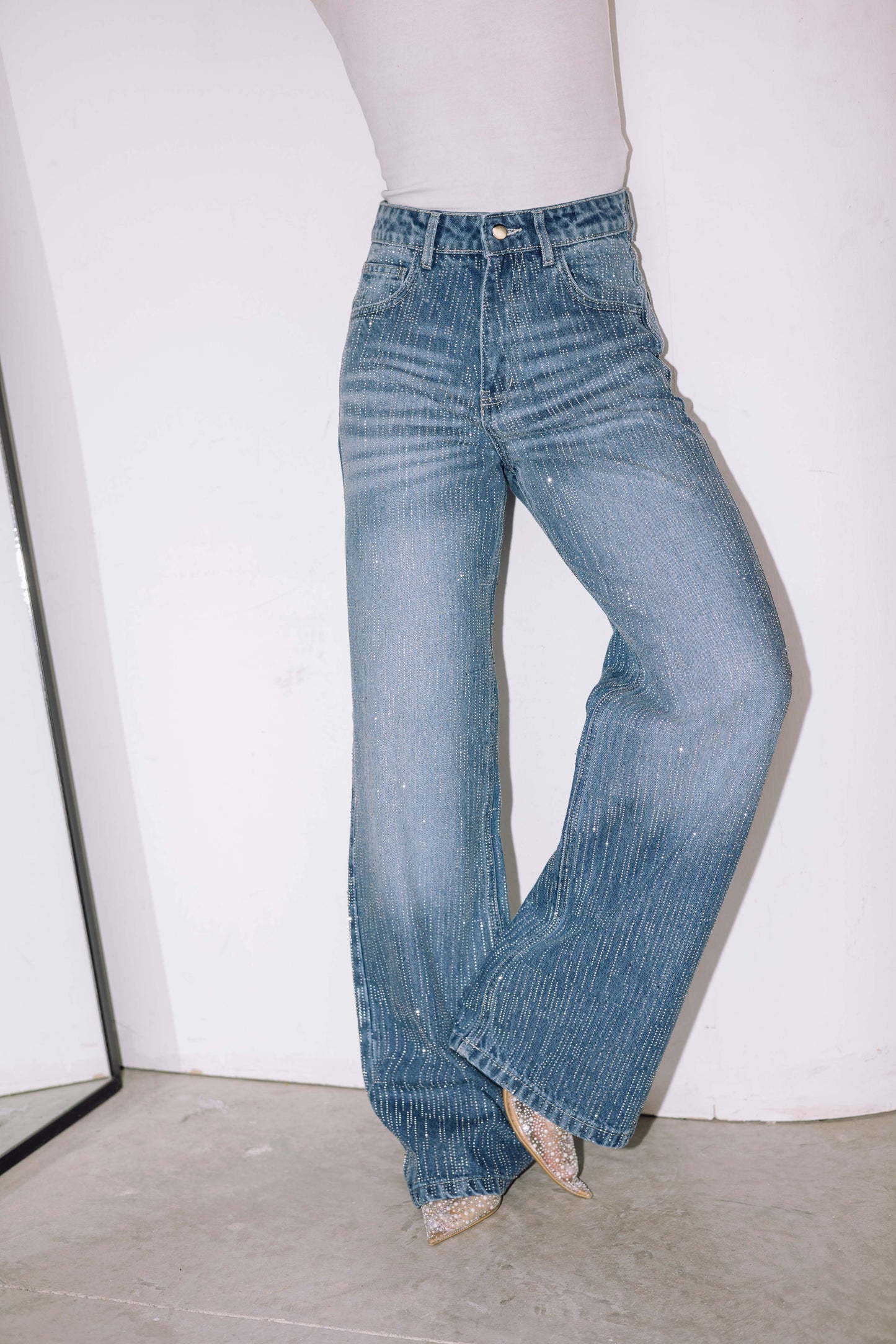 Showstopper Denim Pants - Washed Blue