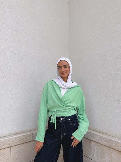 Wrap me shirt - Seafoam