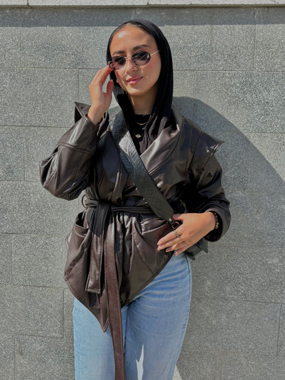 Bold As Love Leather Jacket - Brown