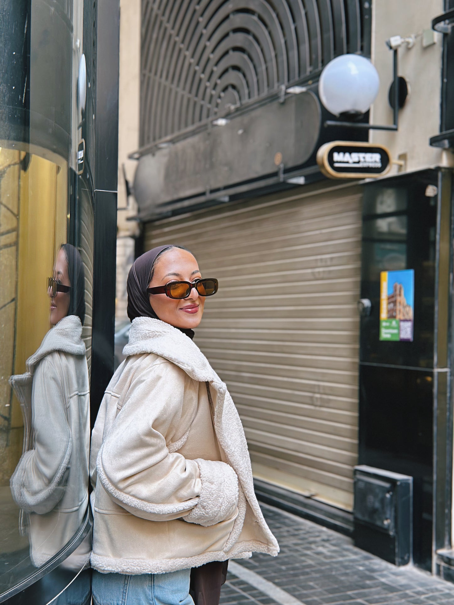 Double Sided Jacket - Lightbeigexcream