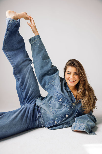Starfall Denim Jacket - Vintage Blue