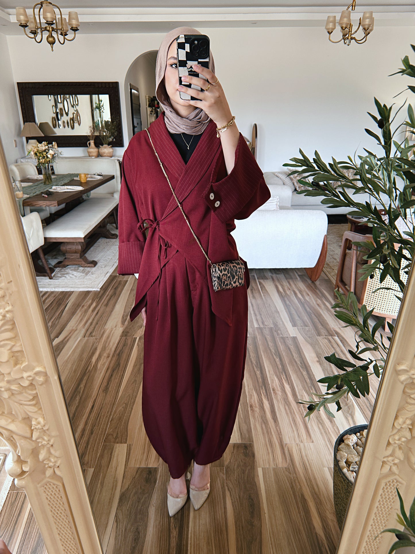 Rema Set - Burgundy