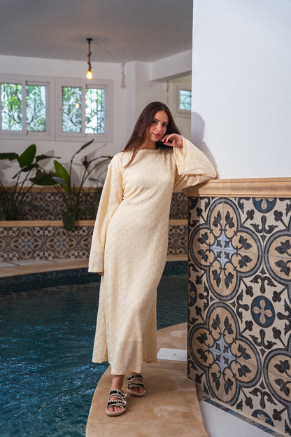 Remal Knit Dress - Beige
