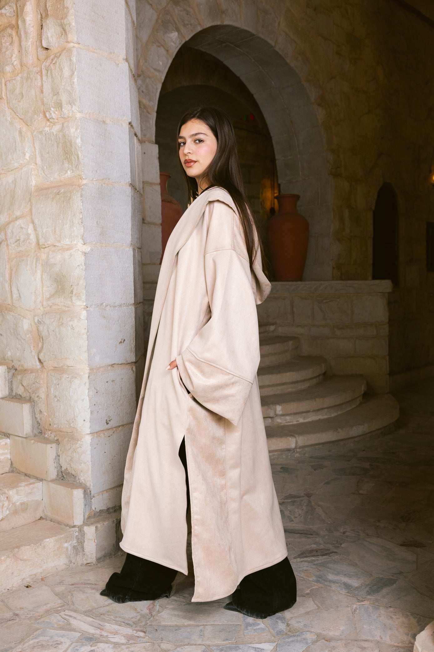 Sukoon Kaftan - Cream