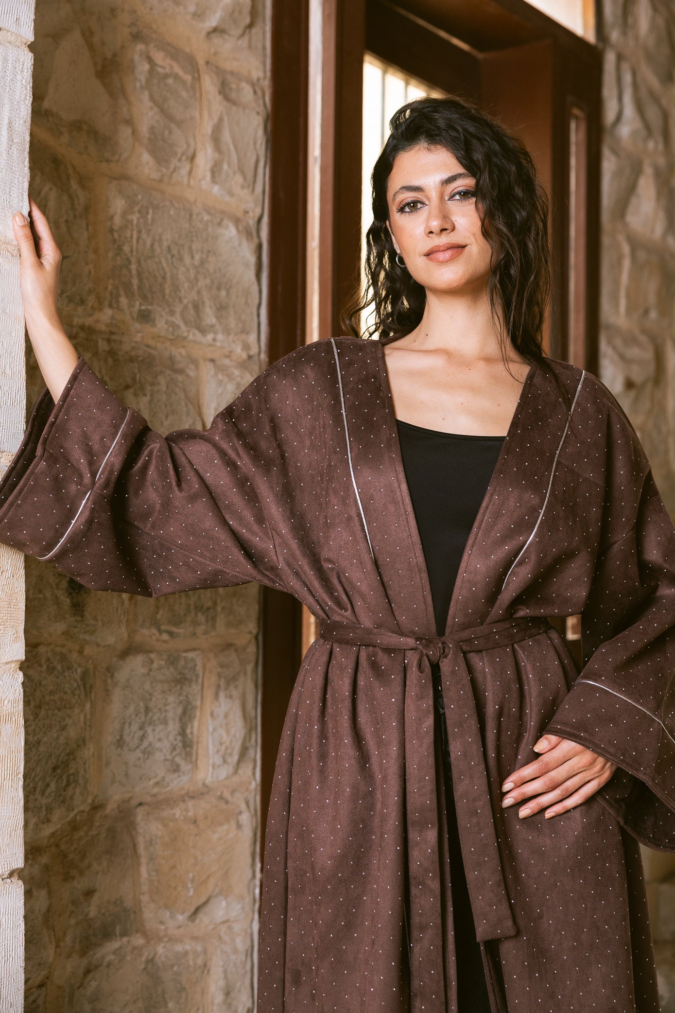 Sky Dust Kaftan - Chocolate