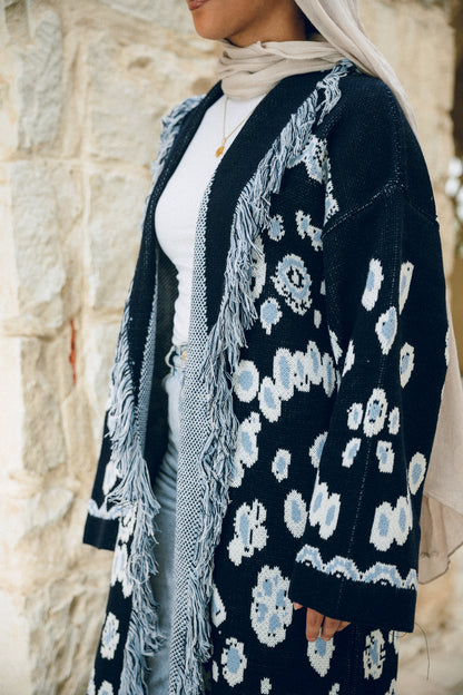 Rihla Cardigan - Navy