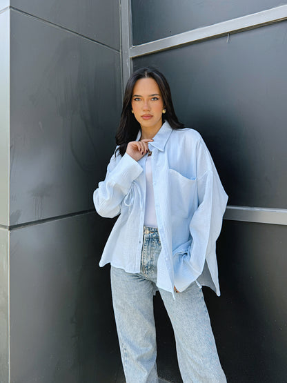 Blooming Shirt - Babyblue