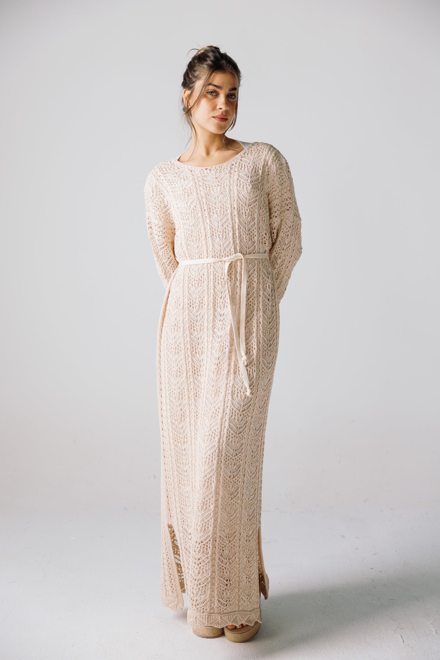 Sea Soul Knit Dress - Cream