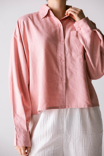 Cropped Shirt - Cashmere